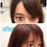 お客様の前髪カットbefore&after（お悩み解決編）byスタイリスト北折