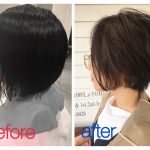 お客様カットbefore＆after（ショートボブ編）ｂｙスタイリスト仲本